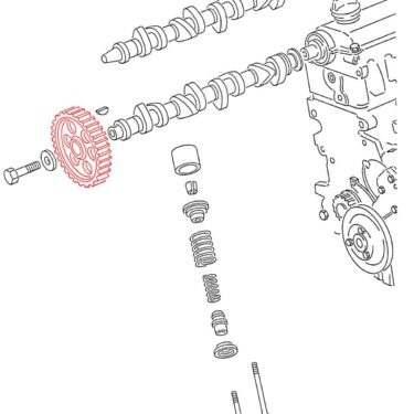 Camshaft Timing Gear, ALH
