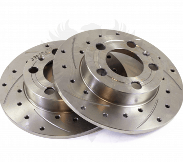 Brake Rotor Set, Mk4 232mm Rear Drilled & Slotted Eurospec